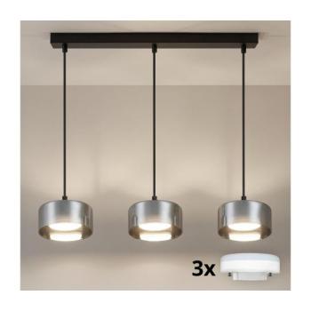 BRILAGI - LED RGB dimmelhető csillár AURA LUX 3xGX53/14W/230V Wi-Fi Tuya fekete/füstszínű BG3463+3xIM1489 kép