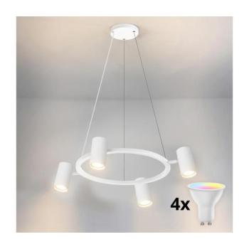 BRILAGI - LED RGBW Dimmelhető kábelen függő csillár SELE 4xGU10/6,5W/230V fehér BG5277+4xAI0589 kép