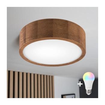 BRILAGI - LED RGBW dimmelhető mennyezeti lámpa CARVALHO 1xE27/12W/230V tölgy átm. 27,5 cm BG0845+AI0819 kép