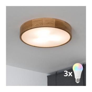 BRILAGI - LED RGBW Dimmelhető mennyezeti lámpa CARVALHO 3xE27/12W/230V tölgy átm. 47,5 BG0738+3xAI0819 kép
