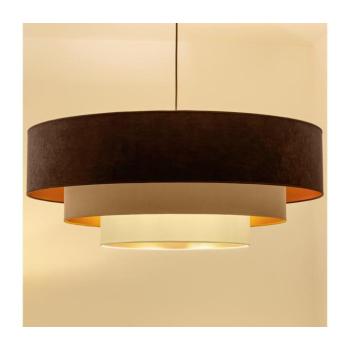 BRILAGI - LUNETA kábeles csillár 3xE27/60W/230V Ø 80 cm barna/bézs/krémszínű 8590828052241 kép