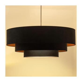 BRILAGI - LUNETA zsinóros csillár 3xE27/60W/230V, átm. 80 cm, fekete/arany 8590828052203 kép