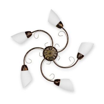 BRILAGI - Mennyezeti lámpa VINE 5xE27/40W/230V Ø 75 cm patina/sárgaréz BRHE-2026C001/5 kép