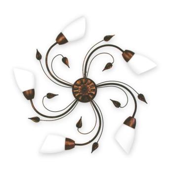 BRILAGI - Mennyezeti lámpa WILLOW 5xE27/40W/230V átm. 75 cm bronz BRHE-2026C0019/5 kép
