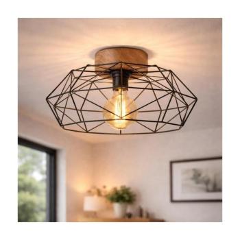 BRILAGI - Mennyezeti lámpa WOODY BASKET 1xE27/60W/230V tölgy 8590828607588 kép