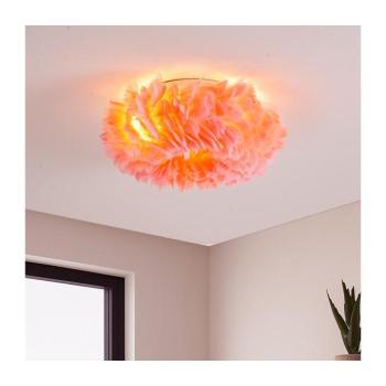BRILAGI - Mennyezeti lámpatest FEATHER 3xE27/40W/230V átm. 40 cm rózsaszín BRI935 kép
