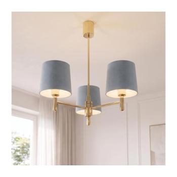 BRILAGI - MONTE rúdon függő csillár 3xE27/60W/230V kék/arany 8590828053385 kép