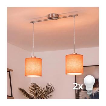 BRILAGI - NUBILA LED csillár kábelen 2xE27/60W/230V narancssárga EG32519+2xBG2453 kép