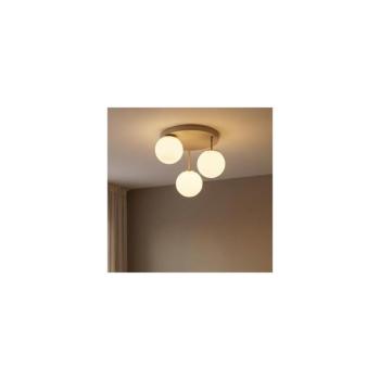 BRILAGI - Plafonra szerelhető csillár MILO ECRU 3xE27/60W/230V bézs/arany 75-009B kép