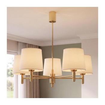 BRILAGI - Rudas csillár MONTE 5xE27/60W/230V krémszínű/arany 8590828053309 kép
