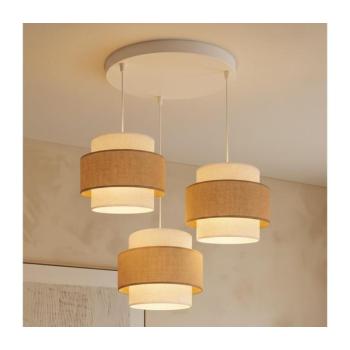 BRILAGI - SPACE kábeles függeszték 3x E27/60W/230V, átm. 40 cm, bézs/krém 8590828052630 kép