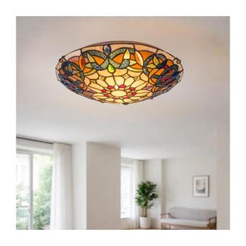 BRILAGI - Tiffany-stílusú vitrázs mennyezeti lámpa LUISA 2xE27/60W/230V Ø 40 cm 63072 kép