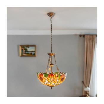 BRILAGI - Tiffany vitrázs csillár láncon SUNFLOWER 3xE27/60W/230V átm. 50 cm BRP-8004C/3xE27 kép