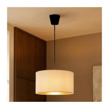 BRILAGI - VELVET függőlámpa kábellel 1xE27/60W/230V Ø 40 cm krémszínű/arany 8590828052265 kép