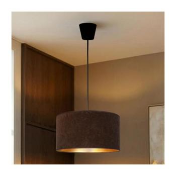 BRILAGI - VELVET kábeles függőlámpa 1xE27/60W/230V Ø 40 cm barna/arany 8590828052296 kép