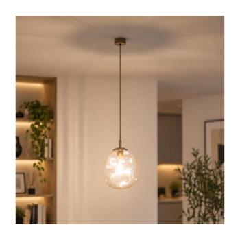 BRILAGI - VULCANO kábeles függőlámpa 1xE27/15W/230V átm. 25 cm bézs/füstös bézs 11625 kép