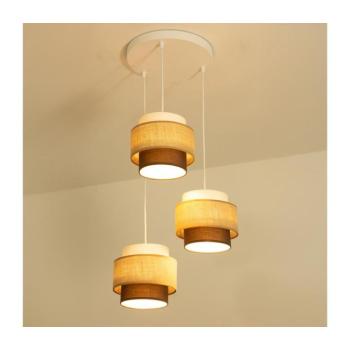 BRILAGI - Zsinóros csillár RESNA 3xE27/60W/230V átm. 45 cm bézs/fekete H0445 kép