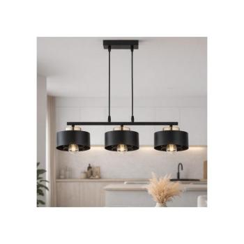 BRILAGI - Zsinóros csillár SPRING 3xE27/60W/230V fekete/arany 77-006B kép