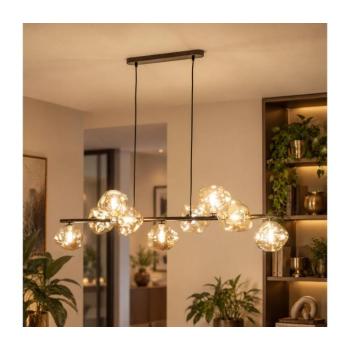 BRILAGI - Zsinóros csillár VULCANO 9xG9/8W/230V bronz/füstös bézs 11623 kép