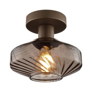 Brilliant - Mennyezeti lámpa LYN 1xE27/20W/230V átm. 28 cm barna/füstös barna 81410/20 kép