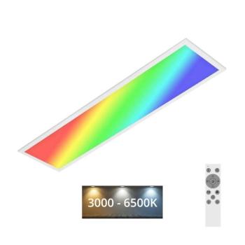 Brilo - RGBW Dimmelhető mennyezeti lámpa SLIM LED/24W/230V 100x25 cm + távirányító 7054-016 kép