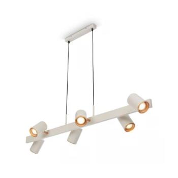 Briloner 4058064 - ERA zsinóros függeszték 6xGU10/10W/230V krémszínű 4058064 kép