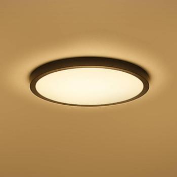 Calex Smart LED mennyezeti lámpa HALO Ø 30 cm fekete IP54 RGB CCT kép
