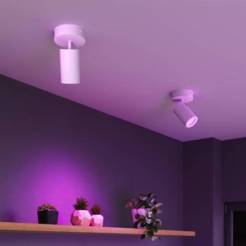 Calex Smart mennyezeti spotlámpa, fehér, Ø 10 cm, 1 izzó, GU10-LED RGBW kép