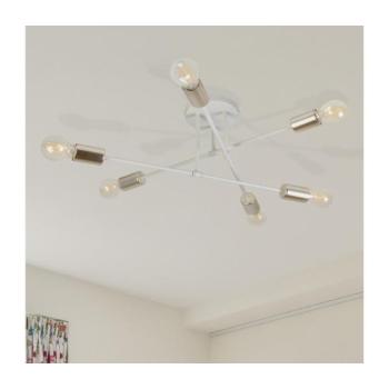 CAMBRIDGE felületre szerelhető csillár, 6×E27, 15 W, 230 V, sárgaréz/fehér W-2022/6 SAND+GO MAT kép