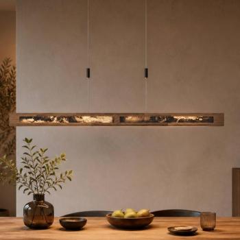 Chile XS LED lógó világítás, tölgy/színes pala, hossza 89 cm kép
