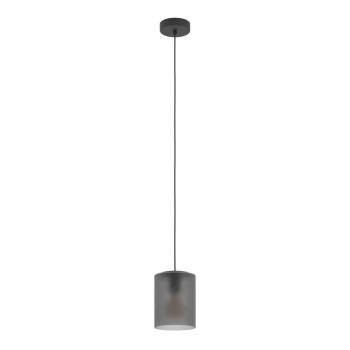 Colomera lógó lámpa, Ø 15 cm, fekete/szürke, üveg kép