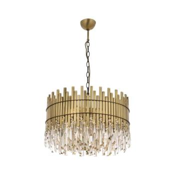 CRYSTALLINE láncos csillár 8xE27/40W/230V, átmérő 60 cm, sárgaréz 301AUR1164 kép