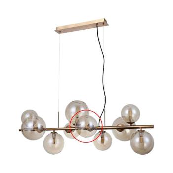 - Csereüveg csillárhoz és fali lámpához CANELLO G9 átm. 13 cm barna CZ.PND-406007-HBR.13 kép