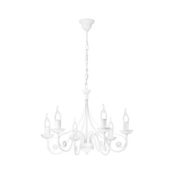 Csillár láncon DONATO 6xE14/40W/230V fehér LM-6.29/BIAŁY MAT kép