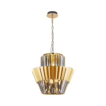 Csillár láncon DONNA 9xE14/40W/230V átm. 45 cm arany ML0413 kép