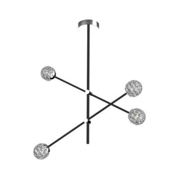 Csillár rúdon PAKSOS 4xG9/5W/230V fekete A0032-341 kép