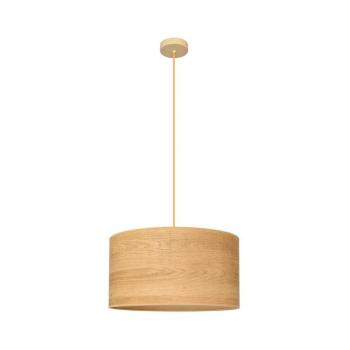 Csillár zsinóron ALBA 1xE27/15W/230V á. 45 cm barna W-KM 4525/1 WOOD OPLOT kép