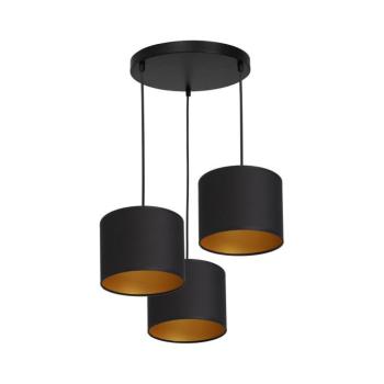 Csillár zsinóron ARDEN 3xE27/60W/230V fekete/arany 3494 kép
