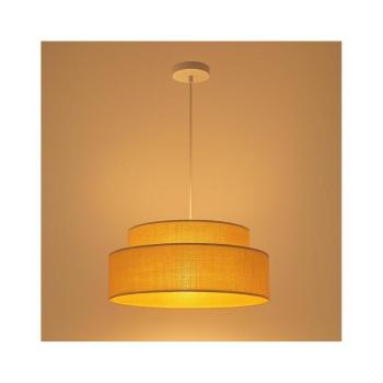 Csillár zsinóron BOHO 1xE27/60W/230V átm. 40 cm bézs 0588 kép