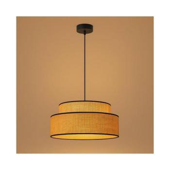Csillár zsinóron BOHO 1xE27/60W/230V átm. 40 cm bézs 0680 kép
