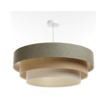 Csillár zsinóron BOHO TRINITI 1xE27/60W/230V szürke/bézs/krémes 050-106-60 kép