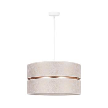- Csillár zsinóron DUO 1xE27/15W/230V átm. 40 cm fehér/arany 600309 kép