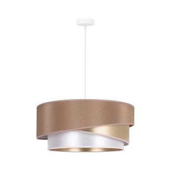 - Csillár zsinóron KOBO 1xE27/15W/230V átm. 45 cm bézs/arany/fehér 600248 kép