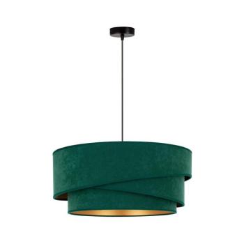 - Csillár zsinóron KOBO 1xE27/15W/230V átm. 45 cm zöld/arany 600132 kép