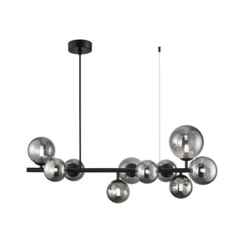 Csillár zsinóron MILA 10xG9/9W/230V fekete/szürke ML0335 kép