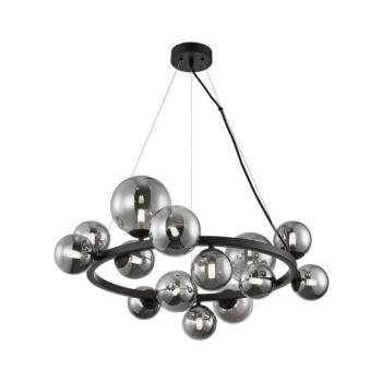 Csillár zsinóron MILA 14xG9/9W/230V fekete/szürke ML0334 kép