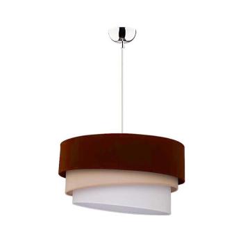 - Csillár zsinóron TRIO 1xE27/40W/230V átm. 45 cm barna/bézs/fehér 7790 kép