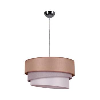 - Csillár zsinóron TRIO 1xE27/40W/230V átm. 45 cm barna/szürke/ezüst 8338 kép