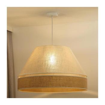 - Csillár zsinóron YUTE AVIGNON 1xE27/15W/230V átm. 60 cm krémes/bézs 603898 kép