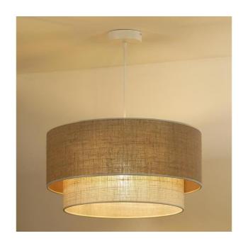 - Csillár zsinóron YUTE BOHO 1xE27/15W/230V átm. 45 cm barna/krémes 603720 kép